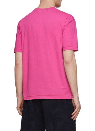 Back View - Click To Enlarge - SCOTCH & SODA - Weekend Edition Print Cotton Blend Pocket T-Shirt