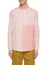 Main View - Click To Enlarge - SCOTCH & SODA - Panelled Striped Cotton Shirt