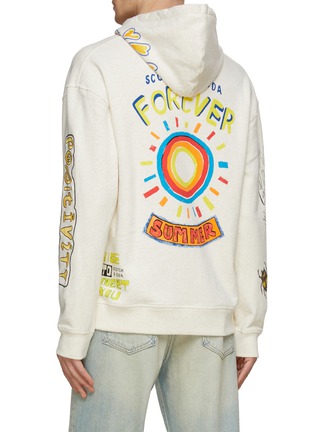 Back View - Click To Enlarge - SCOTCH & SODA - All Over Graphic Drawstring Hoodie
