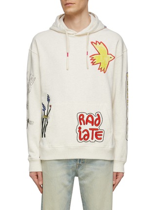 Main View - Click To Enlarge - SCOTCH & SODA - All Over Graphic Drawstring Hoodie