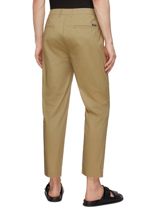 Back View - Click To Enlarge - SCOTCH & SODA - Cotton Blend Cropped Slim Chinos