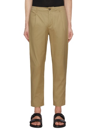 Main View - Click To Enlarge - SCOTCH & SODA - Cotton Blend Cropped Slim Chinos