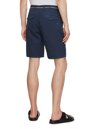 Back View - Click To Enlarge - SCOTCH & SODA - Cotton Linen Blend Shorts