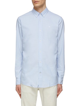 Main View - Click To Enlarge - SCOTCH & SODA - Logo Embroidery Button Down Oxford Shirt