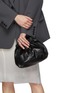 Figure View - Click To Enlarge - JIL SANDER - ‘Scrunch’ Leather Crossbody Bag