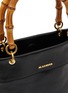 Detail View - Click To Enlarge - JIL SANDER - Bamboo Handle Leather Shopper Bag