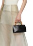 Front View - Click To Enlarge - JIL SANDER - Mini ‘Goji’ Bamboo Top Handle Leather Bag