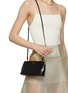 Figure View - Click To Enlarge - JIL SANDER - Mini ‘Goji’ Bamboo Top Handle Leather Bag