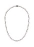 Main View - Click To Enlarge - NUMBERING - ‘Balance’ Plated Sterling Silver Crystal Zirconia Round Bezel Necklace