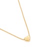 Detail View - Click To Enlarge - NUMBERING - ‘Puffy Heart’ 14K Gold Plated Brass Small Pendant Necklace