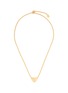 Main View - Click To Enlarge - NUMBERING - ‘Puffy Heart’ 14K Gold Plated Brass Small Pendant Necklace