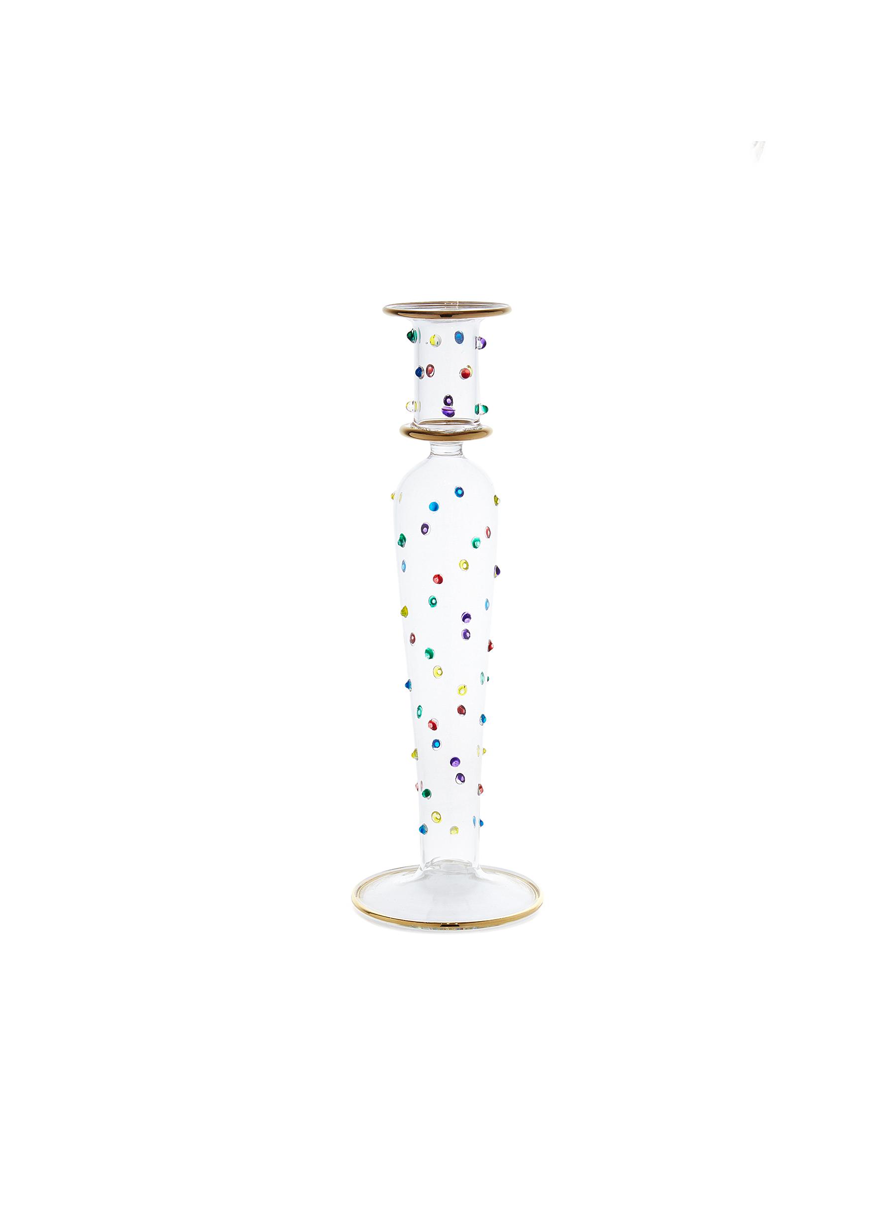 Confetti Glass Candle Holder
