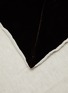 Detail View - Click To Enlarge - ONCE MILANO - Velvet Boarder Large Linen Tablecloth — Brown