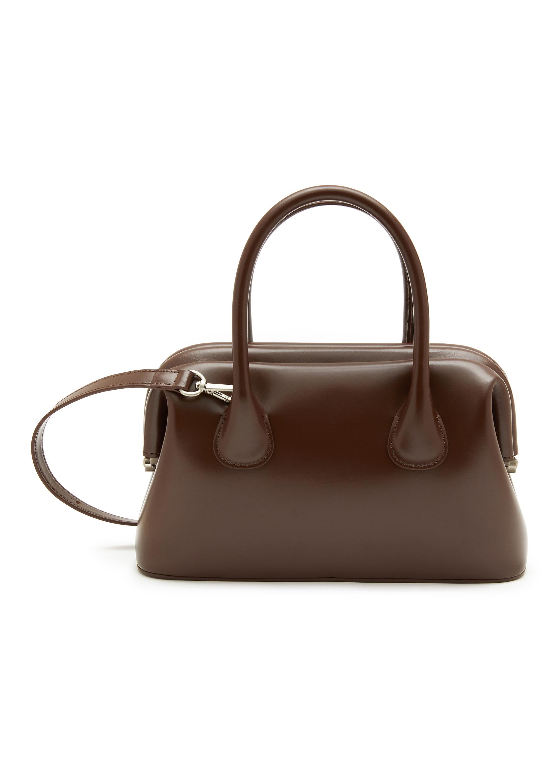 Osoi Boat Brot Leather Top Handle Bag In Brown | ModeSens