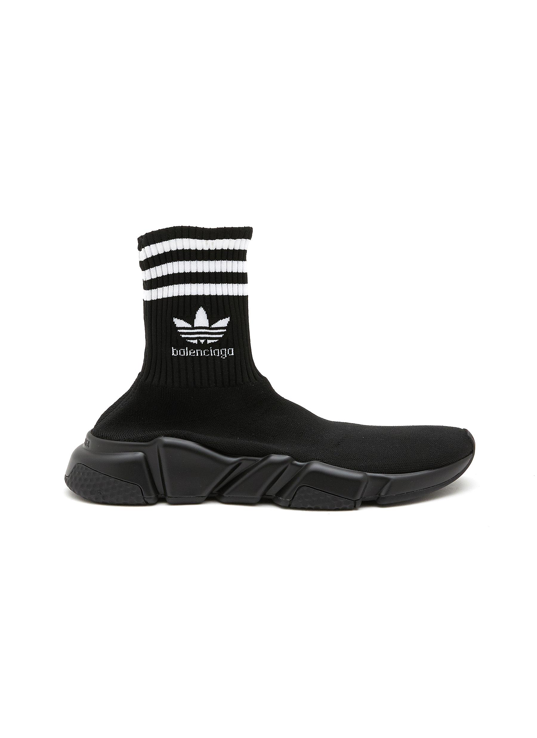 X Adidas ‘Speed' High Top Sock Sneakers
