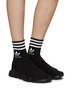 Figure View - Click To Enlarge - BALENCIAGA - X Adidas ‘Speed’ High Top Sock Sneakers