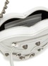 BALENCIAGA - Mini ‘Cagole’ Heart Shape Arena Finish Leather Chain Crossbody Bag