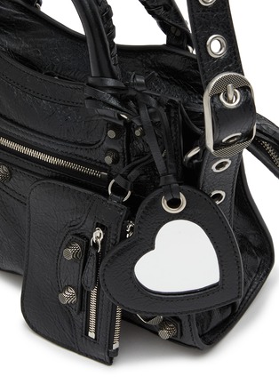 Detail View - Click To Enlarge - BALENCIAGA - ‘Neo Cagole XS’ Arena Lamb Leather Shoulder Bag