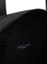 Detail View - Click To Enlarge - COMME DES GARÇONS HOMME - Leather Handle Logo Tag Nylon Tote Bag