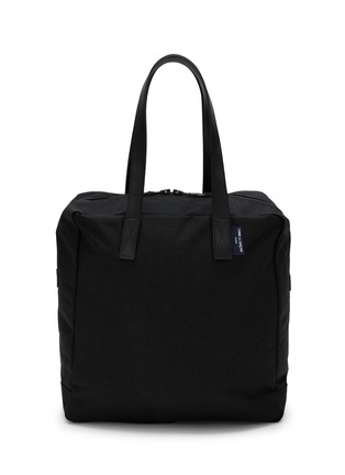 Main View - Click To Enlarge - COMME DES GARÇONS HOMME - Leather Handle Logo Tag Nylon Tote Bag