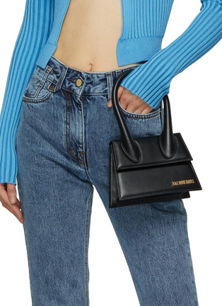 Front View - Click To Enlarge - JACQUEMUS - Medium 'Le Chiquito' Leather Shoulder Bag