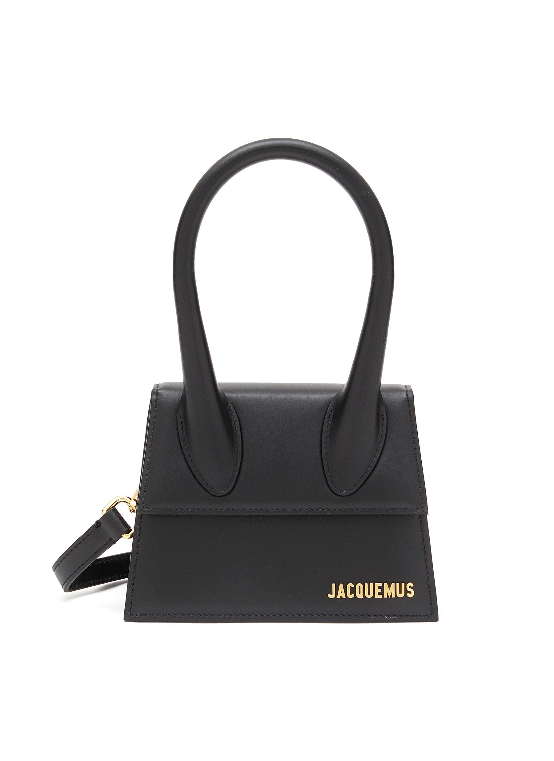 JACQUEMUS, Medium 'Le Chiquito' Leather Shoulder Bag