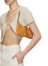 Figure View - Click To Enlarge - JACQUEMUS - ‘Le Bisou Cadenas’ Suede Shoulder Bag