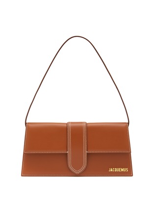 Main View - Click To Enlarge - JACQUEMUS - Long 'Le Bambino' Leather Shoulder Bag