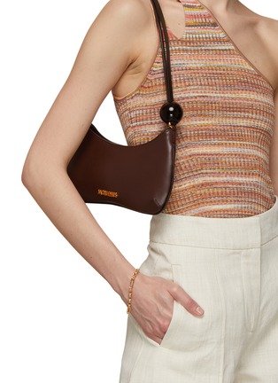 Figure View - Click To Enlarge - JACQUEMUS - ‘Le Bisou Perle’ Leather Shoulder Bag
