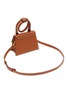 Detail View - Click To Enlarge - JACQUEMUS - ‘Le Chiquito Noeud’ Convertible Top Handle Leather Crossbody Bag