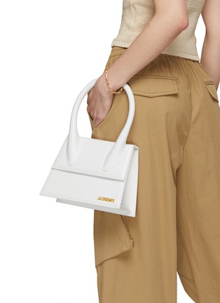 Front View - Click To Enlarge - JACQUEMUS - Large ‘Le Chiquito’ Leather Shoulder Bag