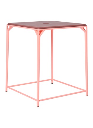 Main View - Click To Enlarge - SHANG XIA - Leather Pad Fiber Stool — Rose Pink