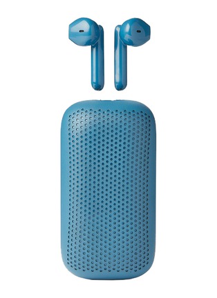 Main View - Click To Enlarge - LEXON - Speakerbuds — Blue
