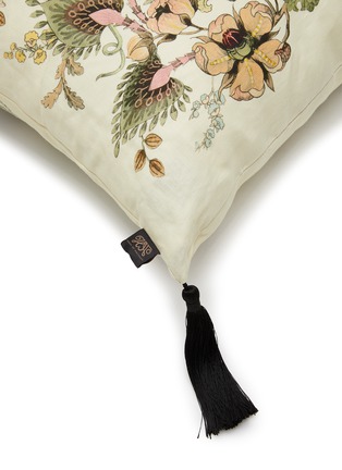 Detail View - Click To Enlarge - HOUSE OF HACKNEY - Flora Fantasia Large Tassel Pillow — Ecru