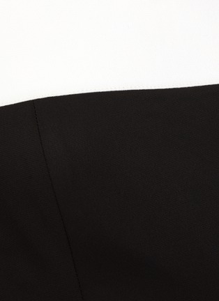  - ROLAND MOURET - OFF THE SHOULDER CONTRAST PANEL MAXI DRESS