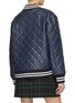 Back View - Click To Enlarge - MARDI MERCREDI - FAUX LEATHER QUILTED JACKET
