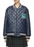 Main View - Click To Enlarge - MARDI MERCREDI - FAUX LEATHER QUILTED JACKET