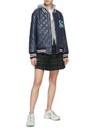 Figure View - Click To Enlarge - MARDI MERCREDI - FAUX LEATHER QUILTED JACKET