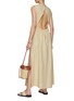 Figure View - Click To Enlarge - LE KASHA - Open Back Linen Dress