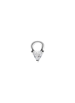 Main View - Click To Enlarge - MARIA TASH - 18K White Gold Diamond Triangular Charm