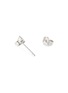 Detail View - Click To Enlarge - MARIA TASH - 18K White Gold Diamond Large Trinity Stud Earring