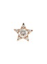 Detail View - Click To Enlarge - MARIA TASH - 18K Rose Gold Diamond Star Stud Earring