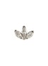 Detail View - Click To Enlarge - MARIA TASH - 18K White Gold Diamond Lotus Stud Earring