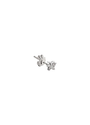Main View - Click To Enlarge - MARIA TASH - ‘BUTTERFLY’ 18K WHITE GOLD DIAMOND EARSTUD