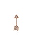Detail View - Click To Enlarge - MARIA TASH - ‘ARROW’ 18K ROSE GOLD DIAMOND EARSTUD