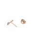 Detail View - Click To Enlarge - MARIA TASH - ‘ARROW’ 18K ROSE GOLD DIAMOND EARSTUD