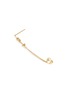 Detail View - Click To Enlarge - MARIA TASH - BAGUETTE TRIANGLE DIAMOND 18K GOLD CHAIN WRAP STUD EARRING