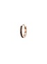 Main View - Click To Enlarge - MARIA TASH - 18K Rose Gold Black Diamond Eternity Hoop Earring