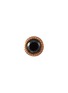 Detail View - Click To Enlarge - MARIA TASH - 18K Rose Gold Black Diamond Round Stud Earring