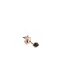 Main View - Click To Enlarge - MARIA TASH - 18K Rose Gold Black Diamond Round Stud Earring
